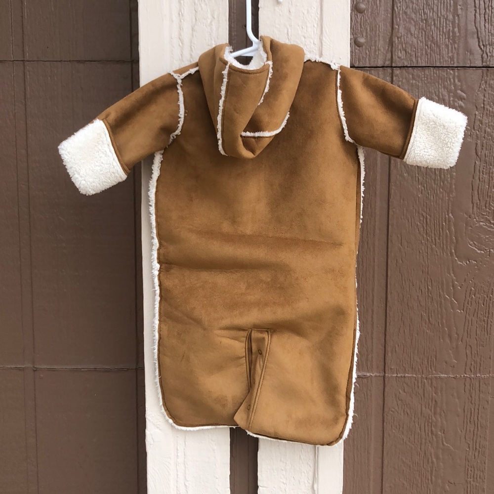 🐻 Gap NWT Faux Suede Fleece Lined Bundler - Picture 3 of 4